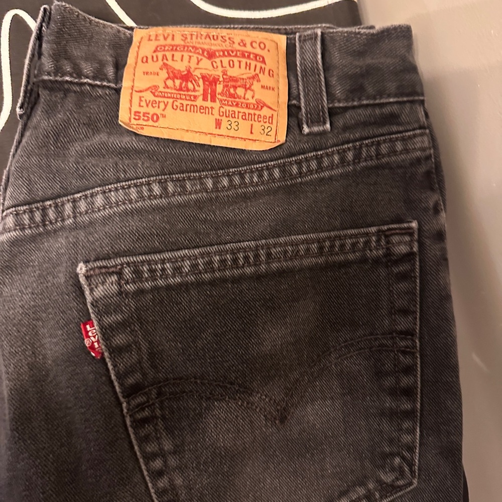 Levi's 550 Black Jeans